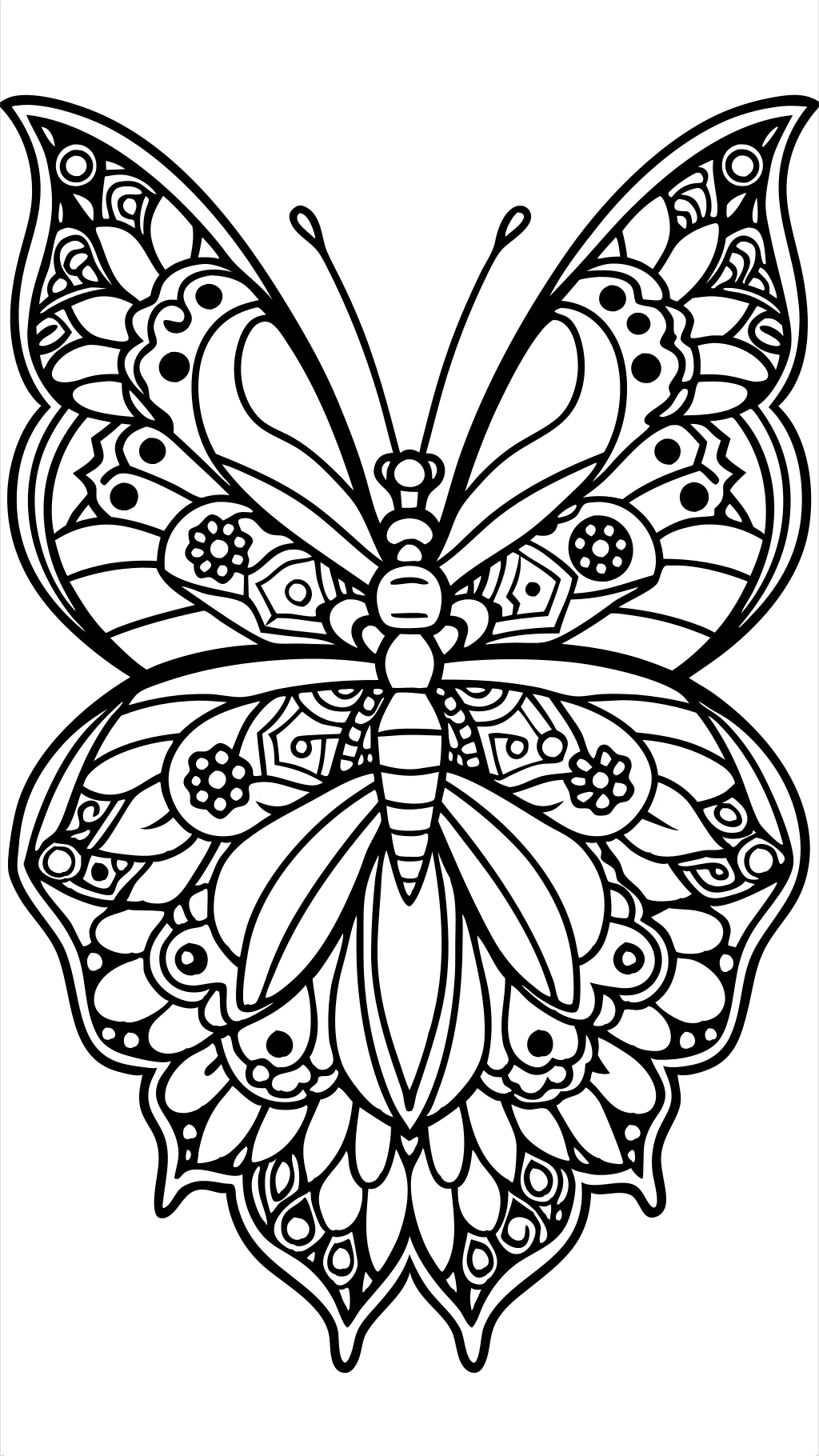 coloriages de papillons pour adultes